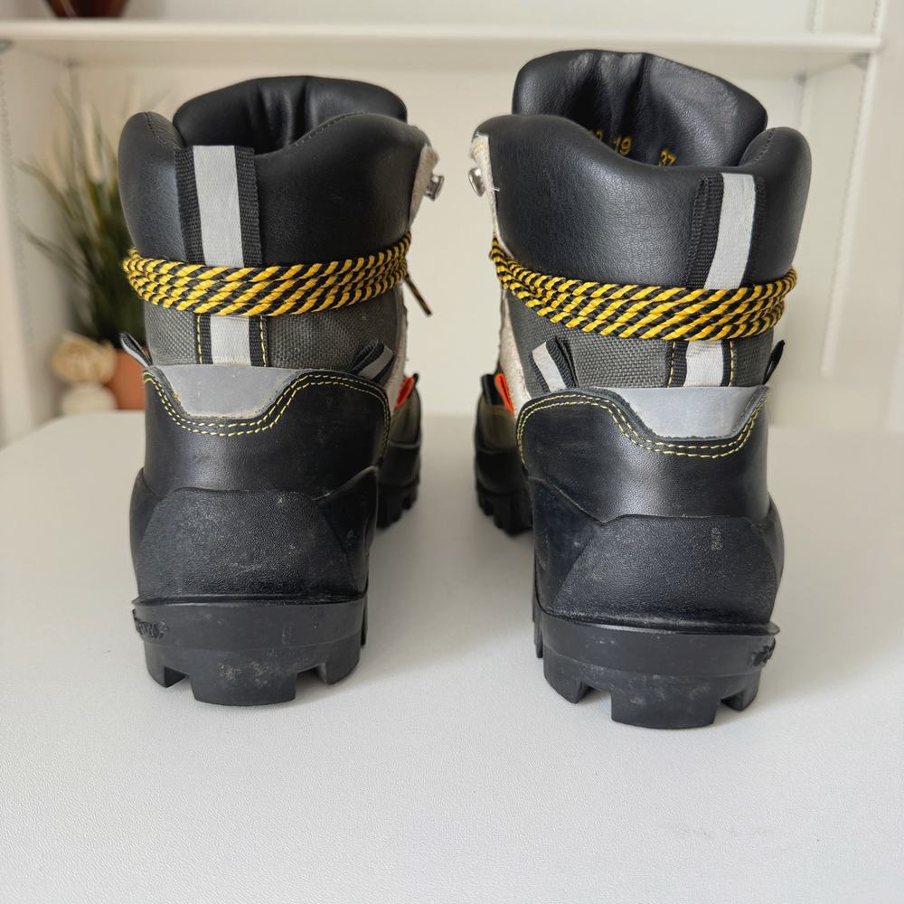Ganni Green Leather Colorblock Bruna Trekking Hiking Boots Size 7 - Picture 7 of 10